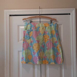 Lilly Pulitzer Womens Size 4 Hot-Air Balloon Print Skirt